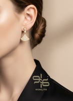 حلق بتصميم عصري فضي،ذهبي