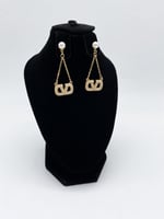 حلق فالنتينو فضي وذهبي - مستوحى