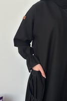 عباية كتان بجيوب