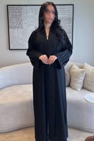 عباية كتان باكمام كسرات