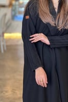 عباية كتان باكمام كسرات 12