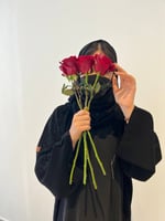 عباية لف عماني بتطريز أسود