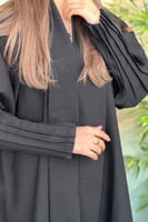 عباية كتان باكمام كسرات 2