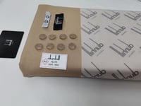 قماش دنهل صيفي لون زيتي