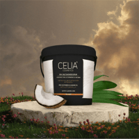 مقشر ملح البحر الرغوي بزيت جوز الهند والكركم والمر...