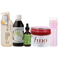 مجموعة تعزيز نمو الشعر الاسيوية - 5 منتجات