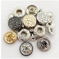 زراير طقطق معدن 8 قطع