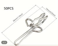 مشابك صغير لتركيب شريط الستاير بكميه ١٠٠ قطعه