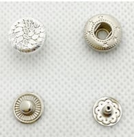 زراير طقطق معدن 8 قطع