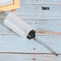 علب لتعبئه زيت الماكينه بلاستيكية بقمع معدن