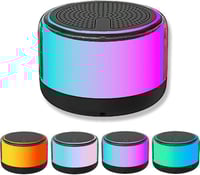 سماعة مكبر صوت بلوتوث محمول، مكبر صوت لاسلكي مع اض...