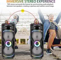 سماعة كبيرة مكبر صوت بلوتوث شحن ريموت كنترول و ماي...