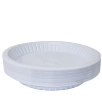 صحن بلاستيك دائري 50 حبة مقاس 22