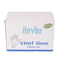 كرتون قفازات طبية هيفيا فينيل ازرق