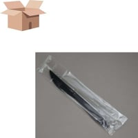 كرتون سكين بلاستيك اسود 500 حبة مغلفه