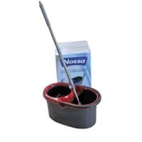 عربة نظافة 15 لتر مع ممسحة وعصا