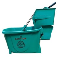 عربة تنظيف 32 لتر خضراء