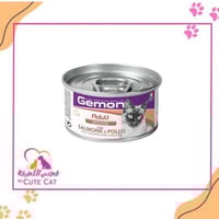 طعام قطط صغيرة رطب من Gemon بنكهة السلمون والدجاج...