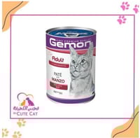 طعام باتية قطط كبيره رطب من Gemon بنكهة اللحم 400...
