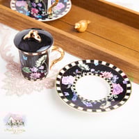 5909 طقم الورود للقهوة بنقشة ماكنزي الرائعة