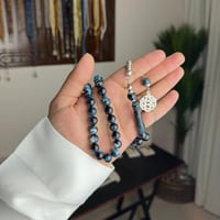 سبحه بكلايت ازرق مموج