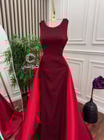 فستان سهرة احمر فخم باربي على ميكادو