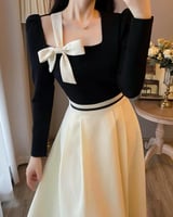 فستان العيد أسود وسكري CUTECCI | فستان سهرة أنيق 2...