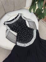 فستان سهرة أسود مطرز لؤلؤ | 7 أسباب من CUTECCI