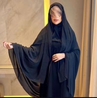 خمار كويتي شيفون مفتوح