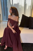 فستان العيد بكسرات انسيابية رقيقة من CUTECCI | جلا...