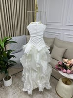 فستان سهره سكري منفوش انيق | Cutecci