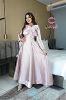 فستان لحمي فاتح ميكادو راااقي