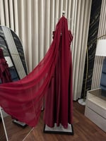 فستان تفتة بشال جورجيت فخم – فساتين سهرة