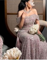 فستان سهرة لحمي تطريز راقي | كيوتشي CUTECCI – 3 مز...