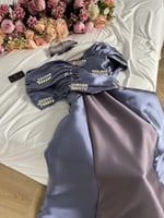 فستان مناسبات لمعة المساء الكحلي