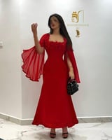 فستان سهره احمر مورد من كيوتشي CUTECCI