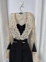 فستان العيد أسود باربي مع دانتيل راقي