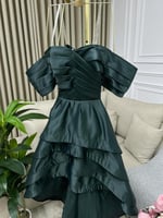 فستان سهرة بكسرات فاخرة | Cutecci