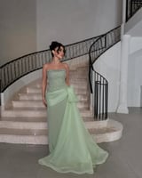 فستان تيفاني مينت خرز وأحجار |Cutecci