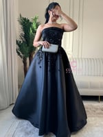 فستان سهرة ميكادو تطريز يدوي – فستان فخم بدون أكتا...