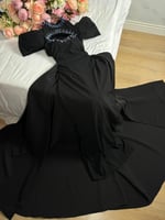 فستان كريب استرتش ليكرا مطرز من كيوتشي CUTECCI