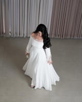 فستان العيد أبيض ناصع راقي