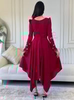 فستان الهبة ساتر مزين بالكريستال | Cutecci