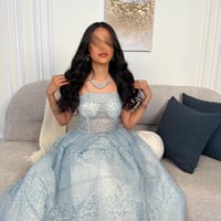 فساتين سهرة تل سماوي ورصاصي | كيوتشي CUTECCI – 5 أ...