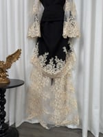 فستان العيد أسود باربي مع دانتيل راقي