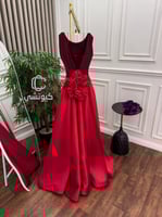 فستان سهرة احمر فخم باربي على ميكادو