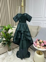 فستان سهرة بكسرات فاخرة | Cutecci