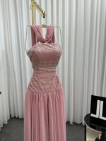 فستان وردي ملكي لو شارم | Cutecci