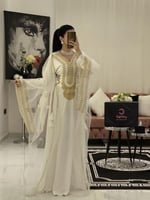 جلابيات فخمة من كيوتشي | جلابية آل سعود، بيضاء مذه...