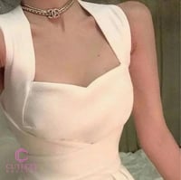 فستان سهرة سكري علاقي ناعم